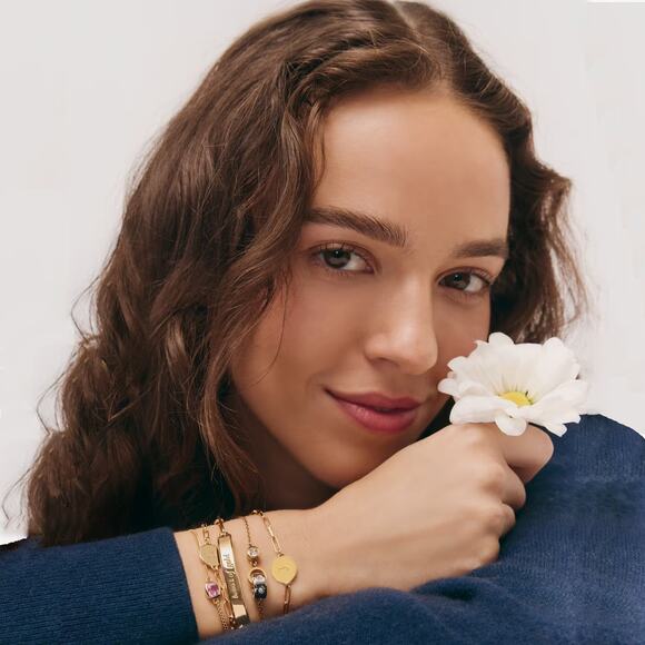 KATE SPADE New York Initial Chain Bracelet in Gold J - Picture 2 of 7